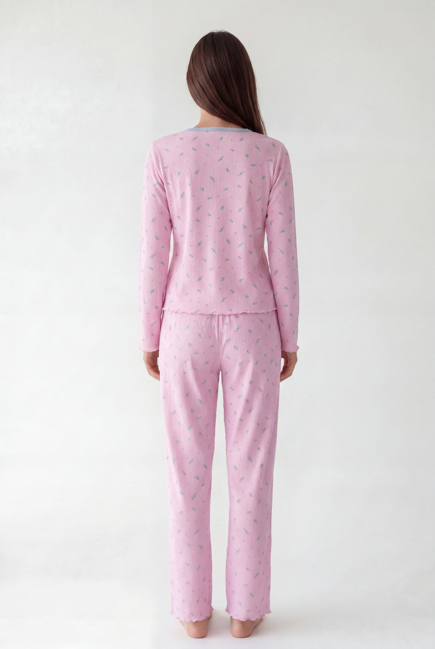 Textured Pajama Set (Long Sleeve)