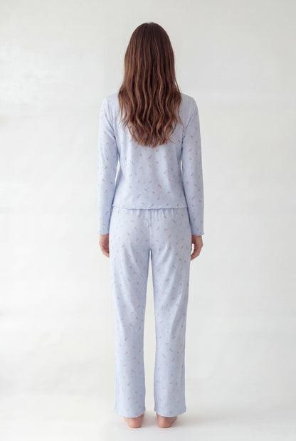 Textured Pajama Set (Long Sleeve)