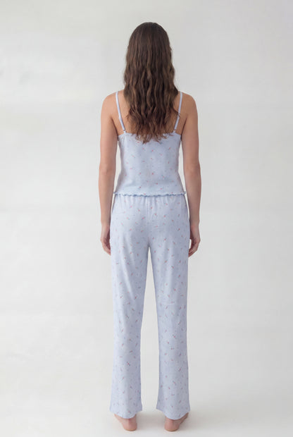 Textured Pajama Set (Sleeveless)