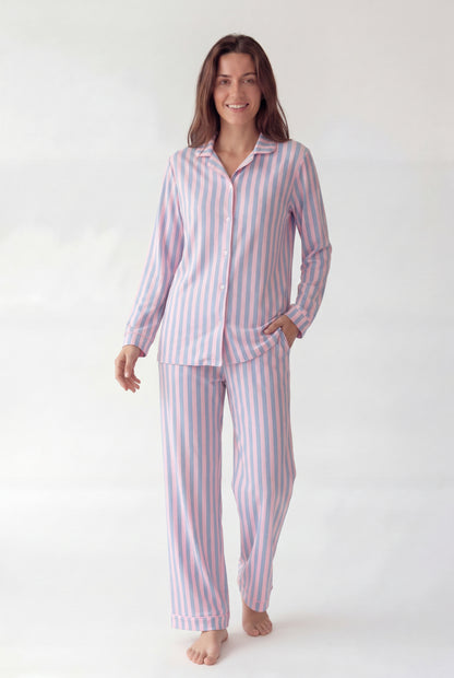 Classic Striped Cotton Pajama Set