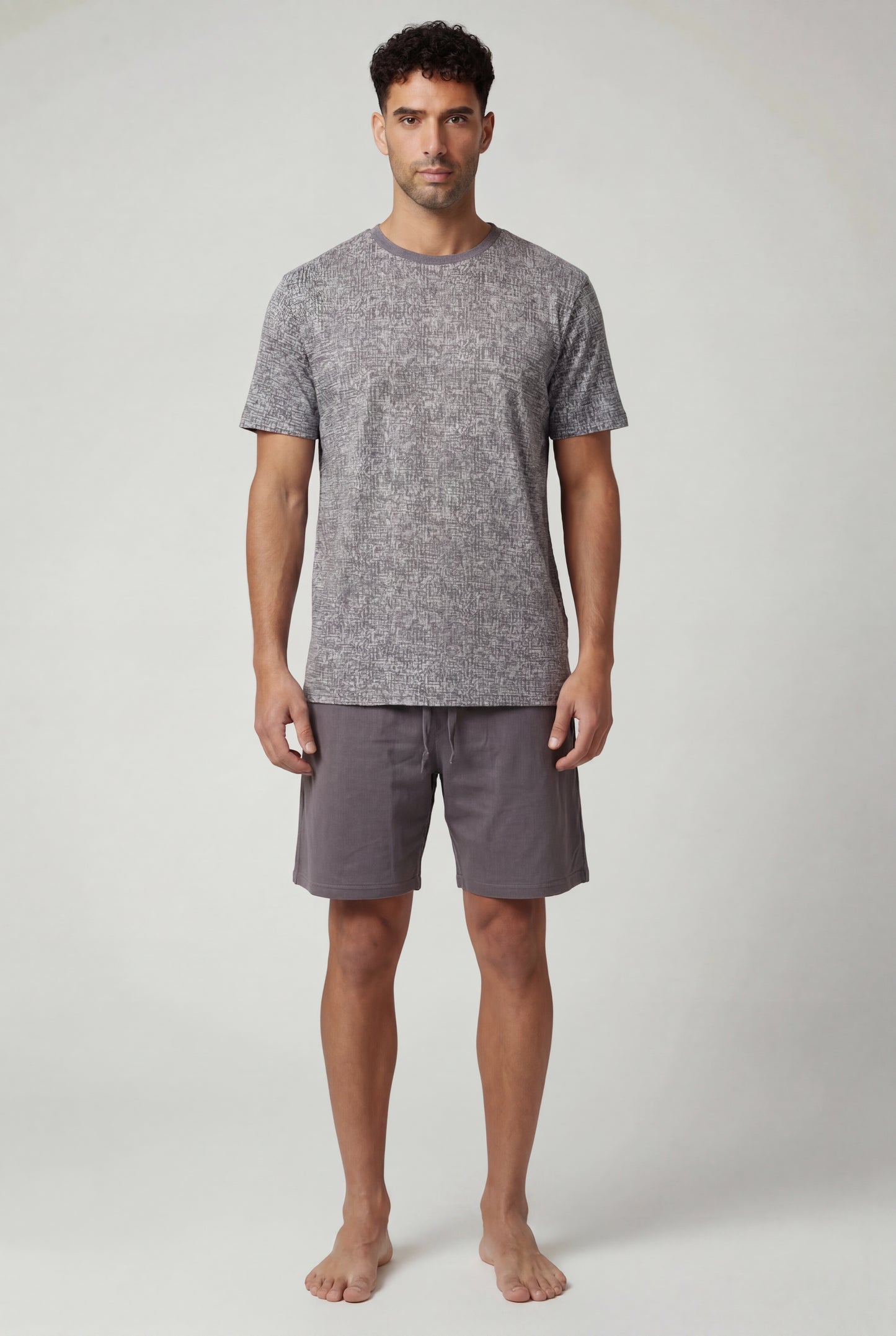Textured Lounge Short Set