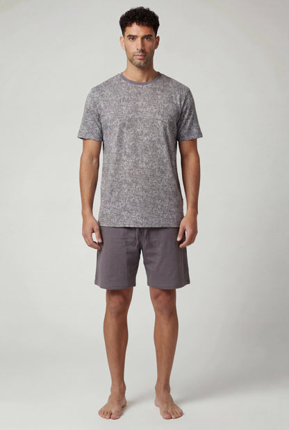 Textured Lounge Short Set