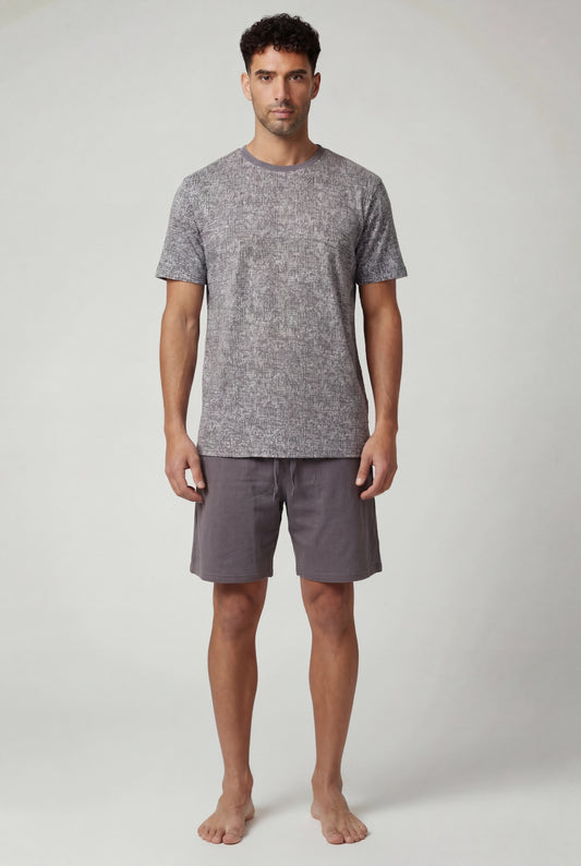 Textured Lounge Short Set