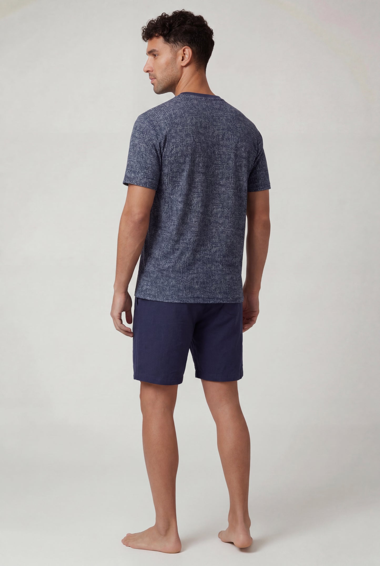 Textured Lounge Short Set