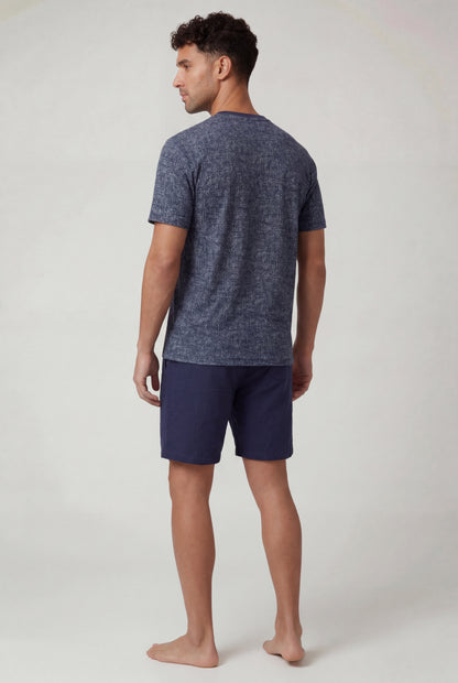 Textured Lounge Short Set