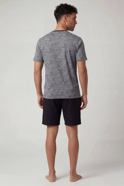 Textured Lounge Short Set