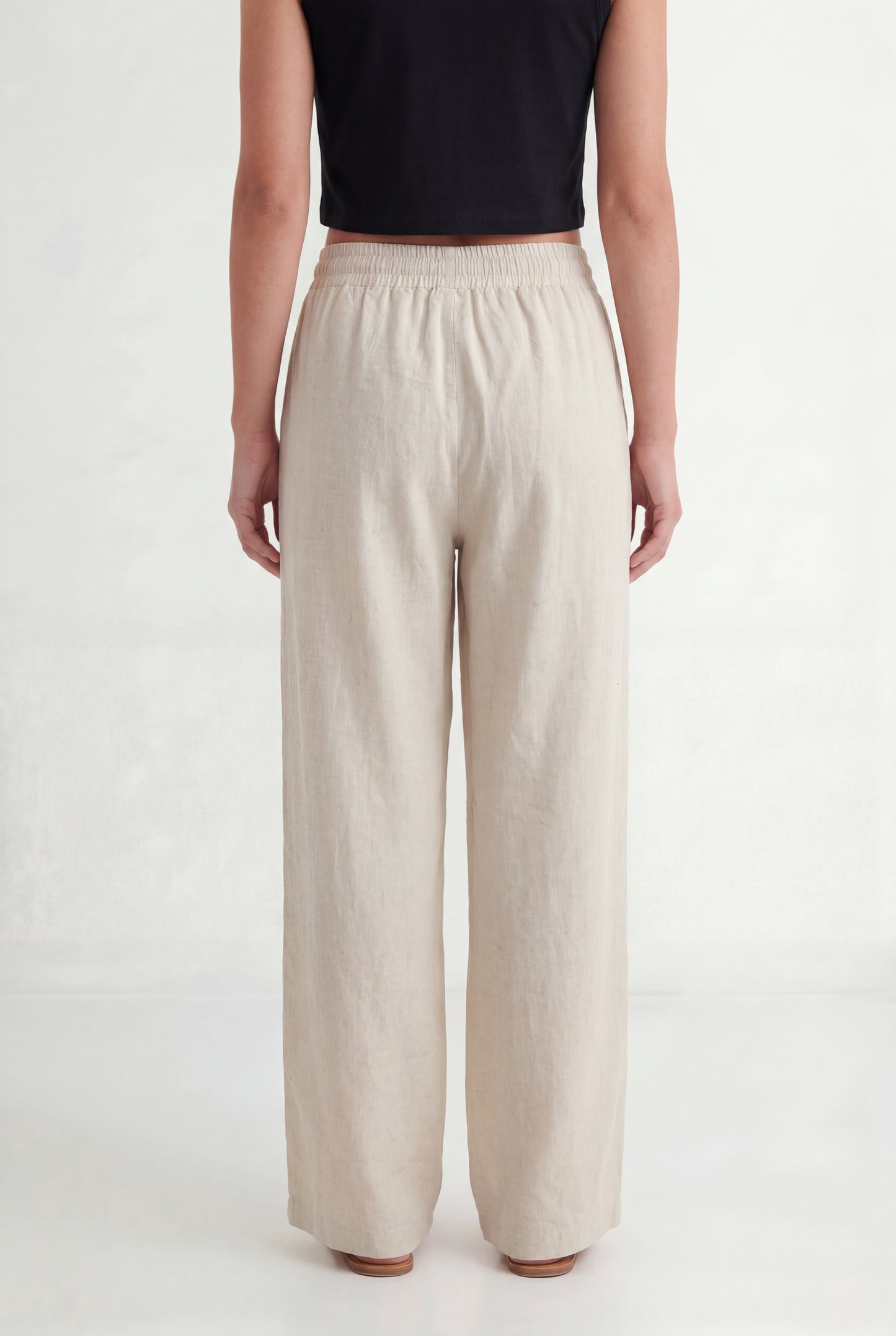 Linen Drawstring Trousers