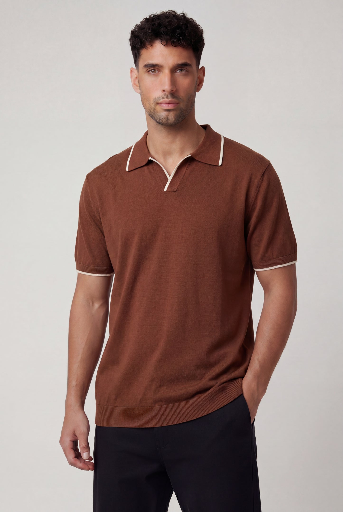 The Riviera Fine-Knit Polo Shirt
