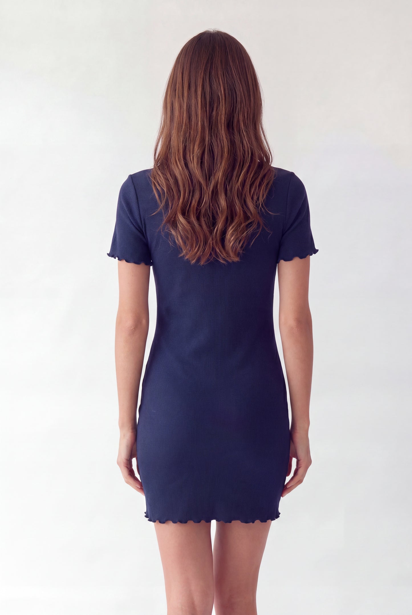 Essential Ribbed Knit Shift Dress