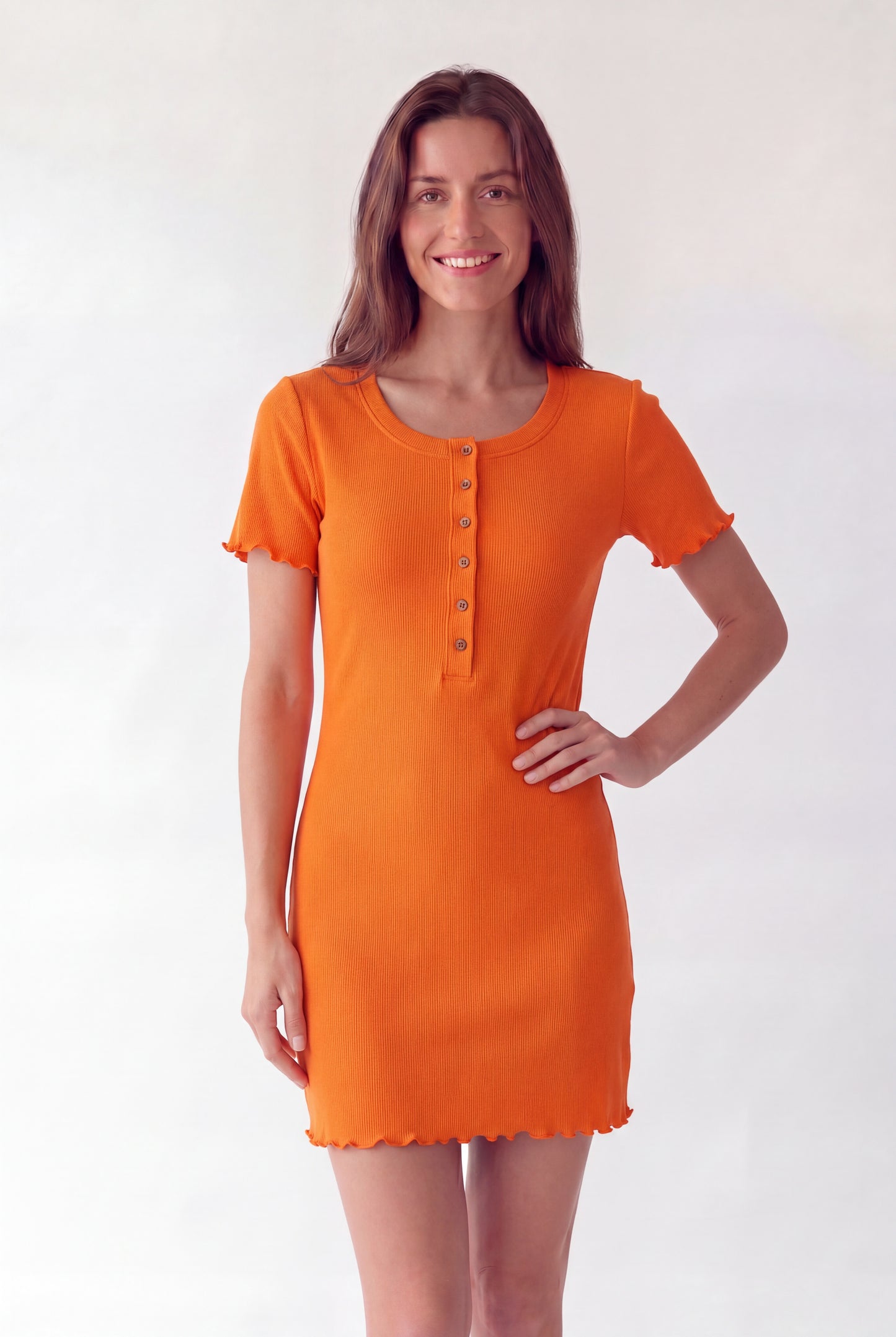 Essential Ribbed Knit Shift Dress
