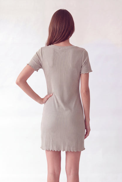 Essential Ribbed Knit Shift Dress