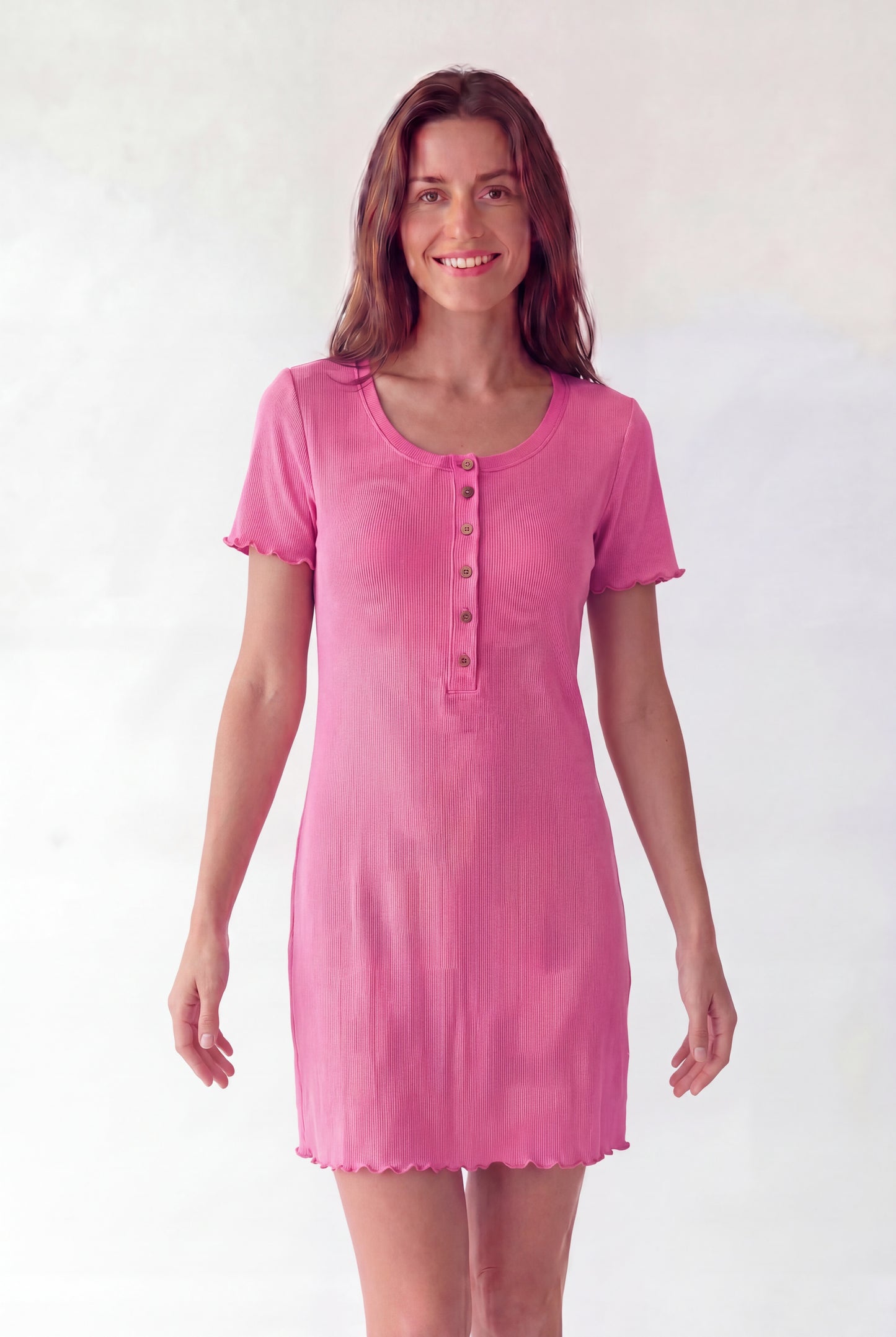 Essential Ribbed Knit Shift Dress