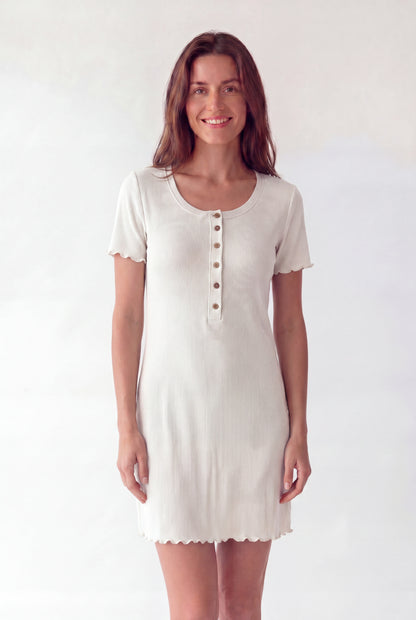 Essential Ribbed Knit Shift Dress