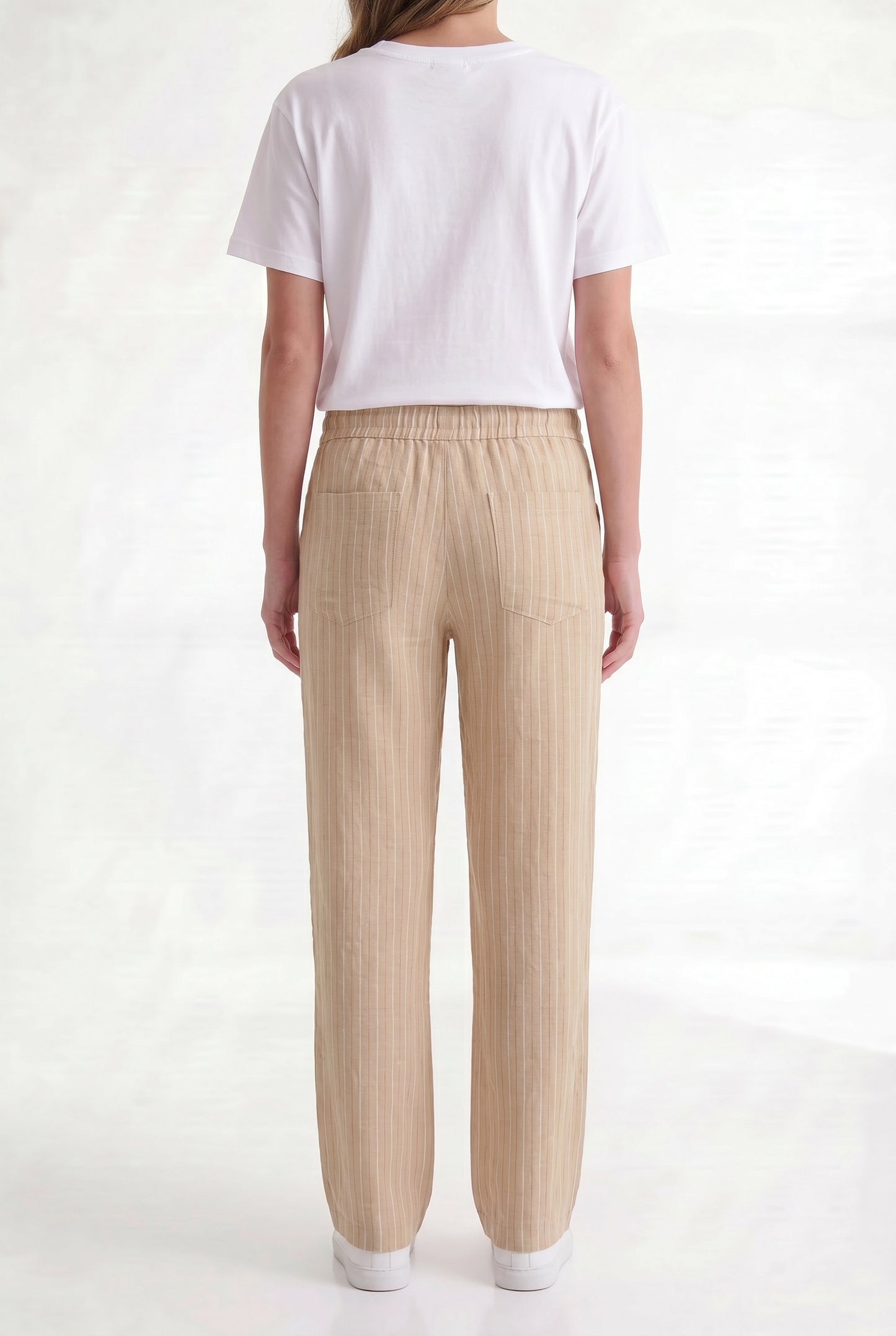 Relaxed Stripe Linen Trouser