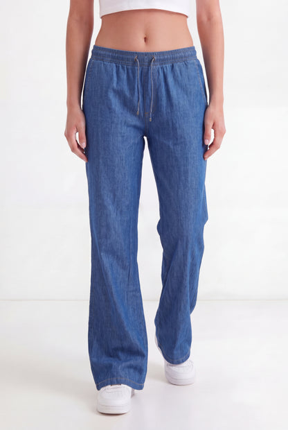 Relaxed Chambray Lounge Trousers
