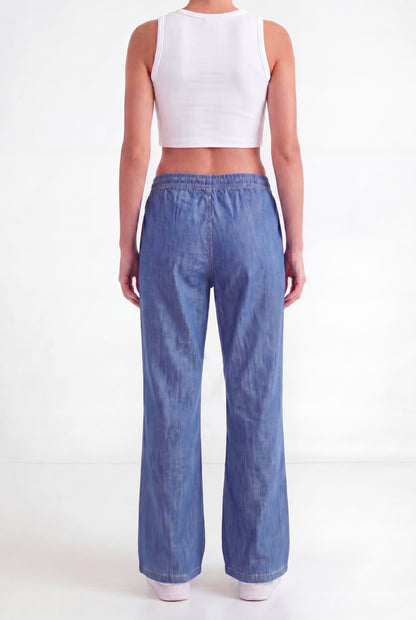 Relaxed Chambray Lounge Trousers