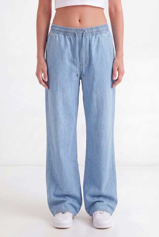 Relaxed Chambray Lounge Trousers