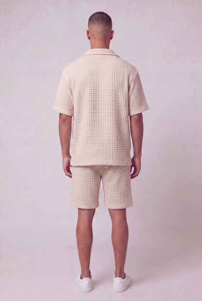 Waffle Camp Button-Up Set