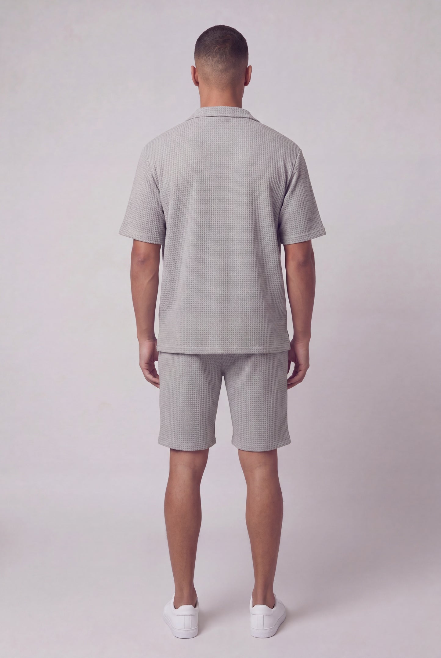 Waffle Camp Button-Up Set