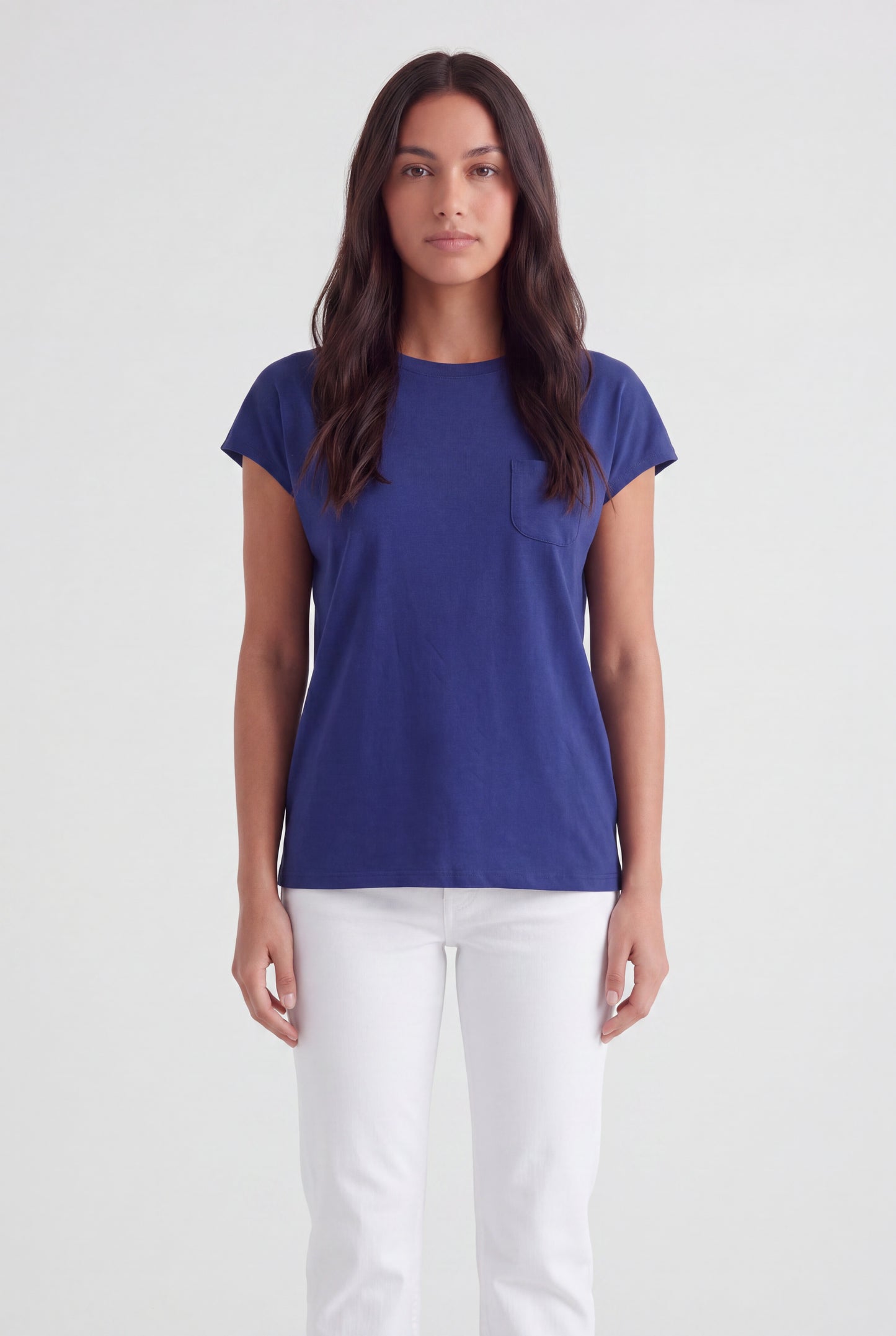 Cap-Sleeve Pocket Tee