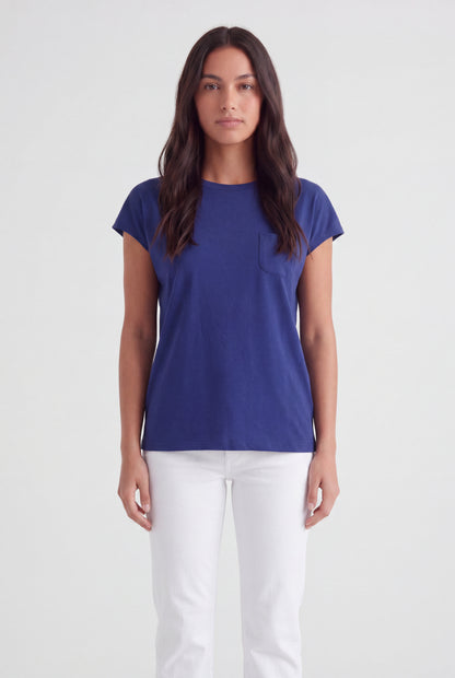 Cap-Sleeve Pocket Tee