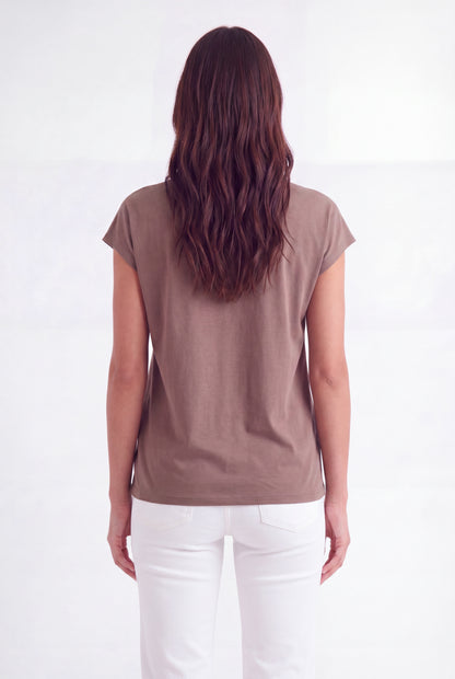 Cap-Sleeve Pocket Tee