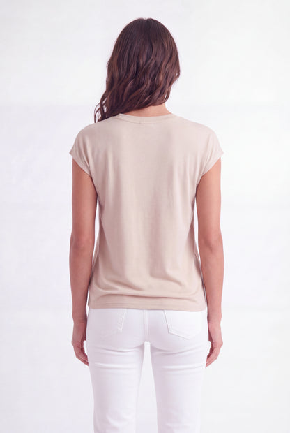 Cap-Sleeve Pocket Tee