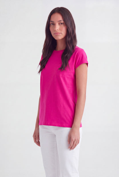 Cap-Sleeve Pocket Tee
