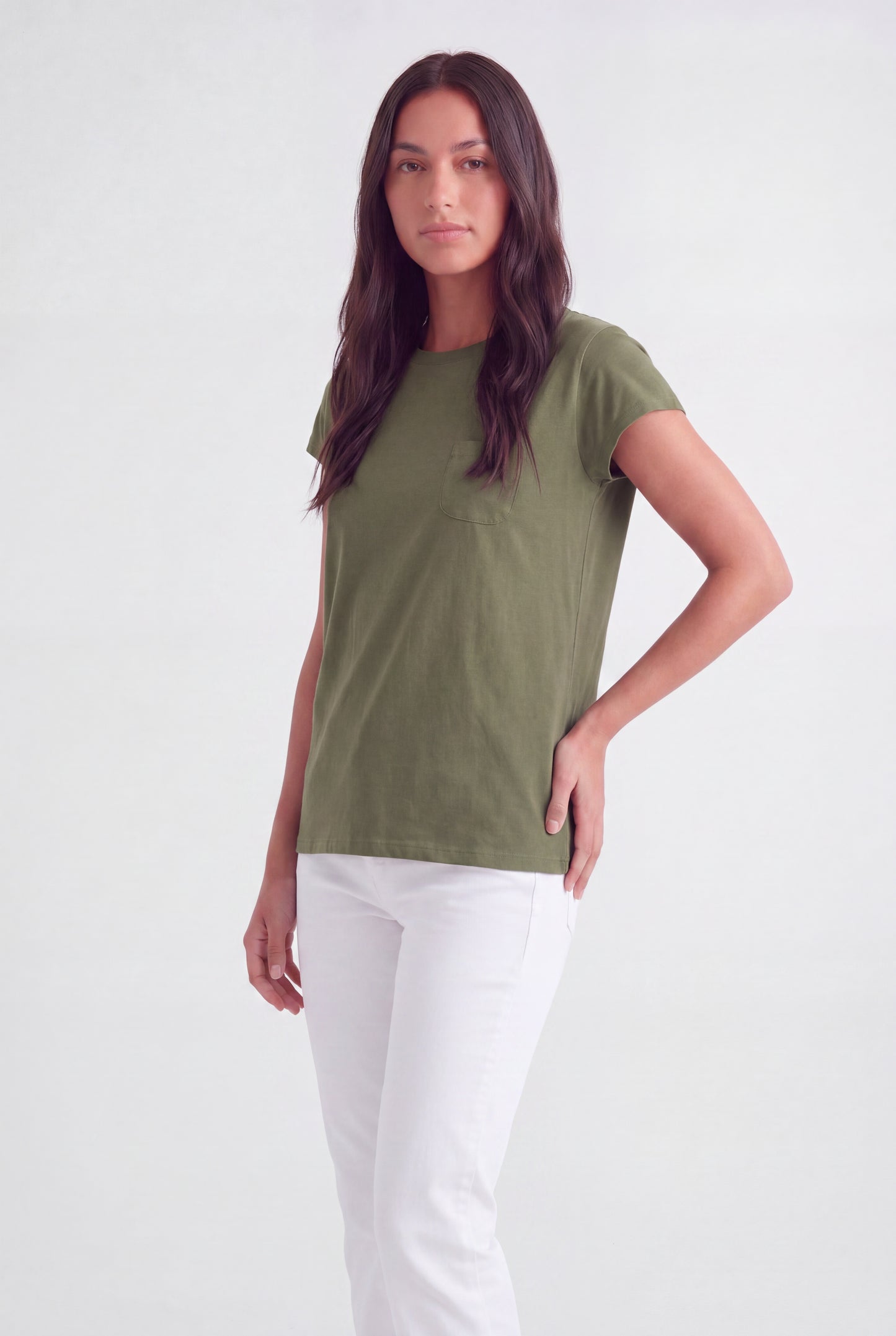 Cap-Sleeve Pocket Tee