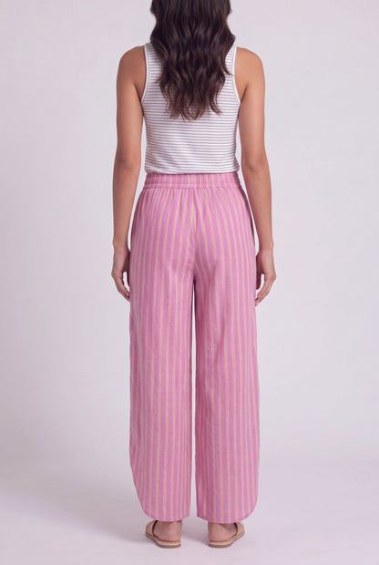 Lightweight Split-Hem Wide-Leg Pants
