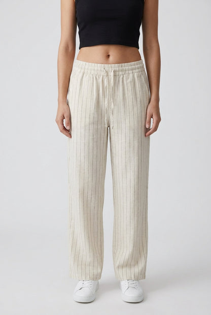 Seaside Striped Linen Pants