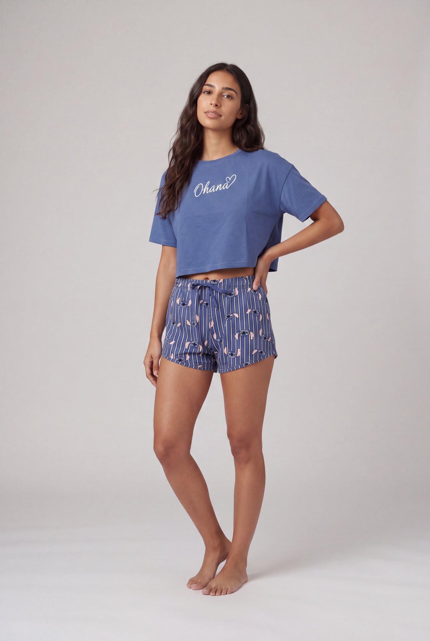 Disney Stitch Ohana Short Set