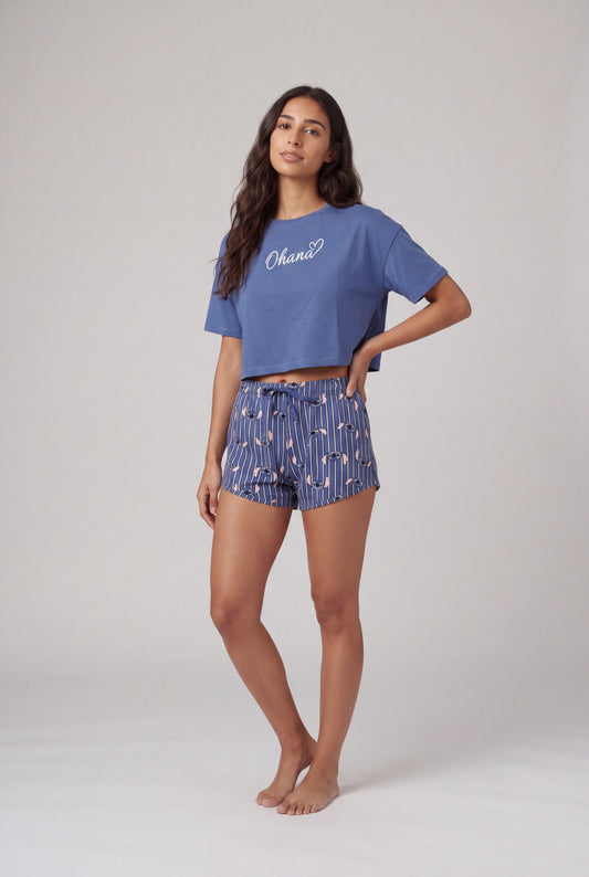 Disney Stitch Ohana Short Set