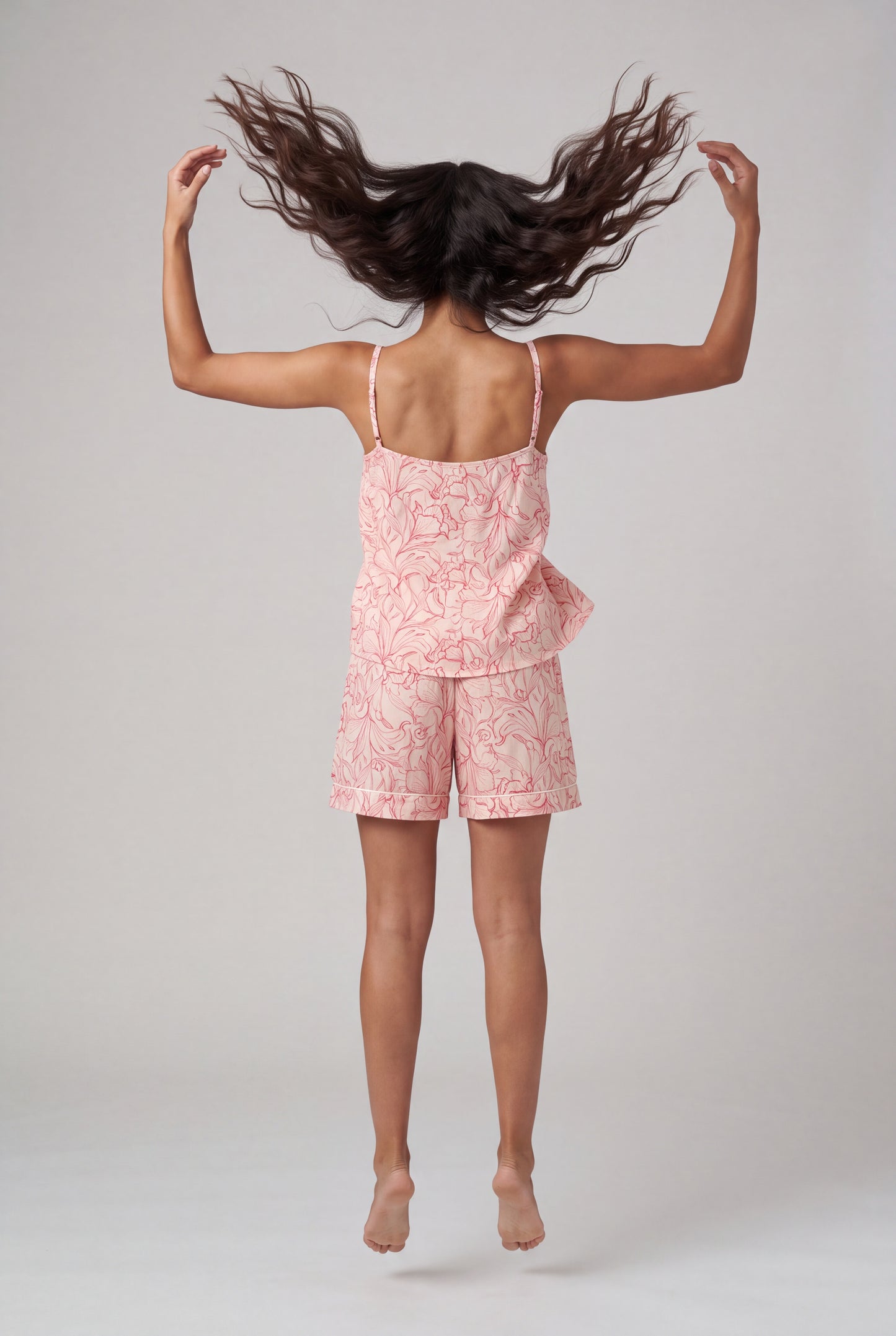Sketch Floral Summer Sleepwear Set