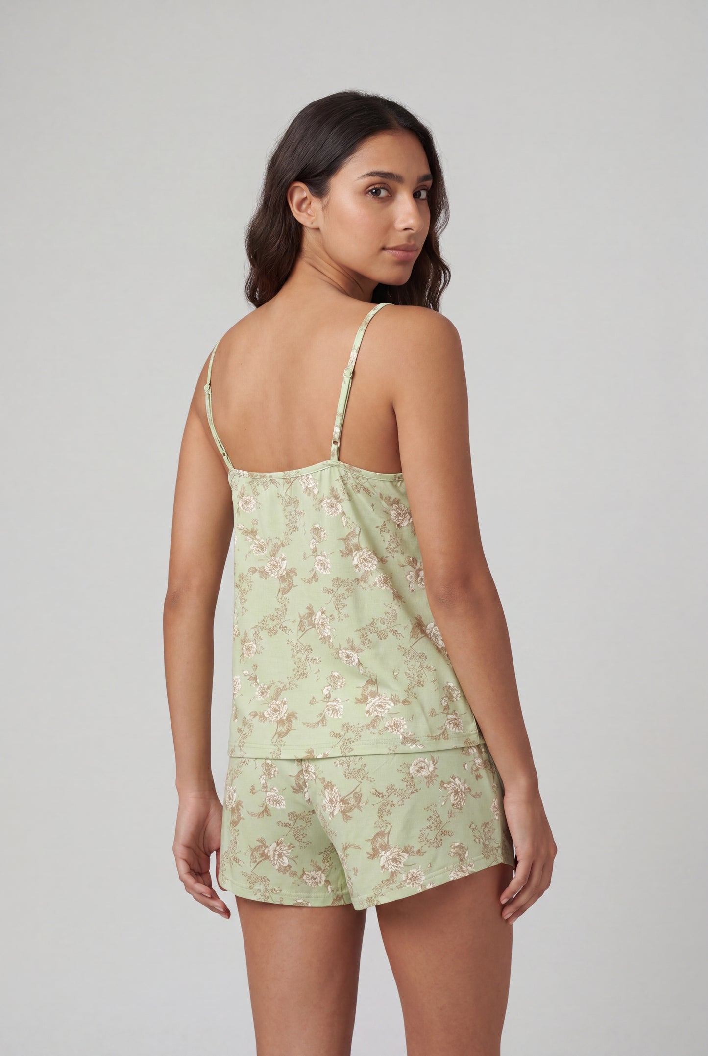 Vintage Floral Lace Pajama Set