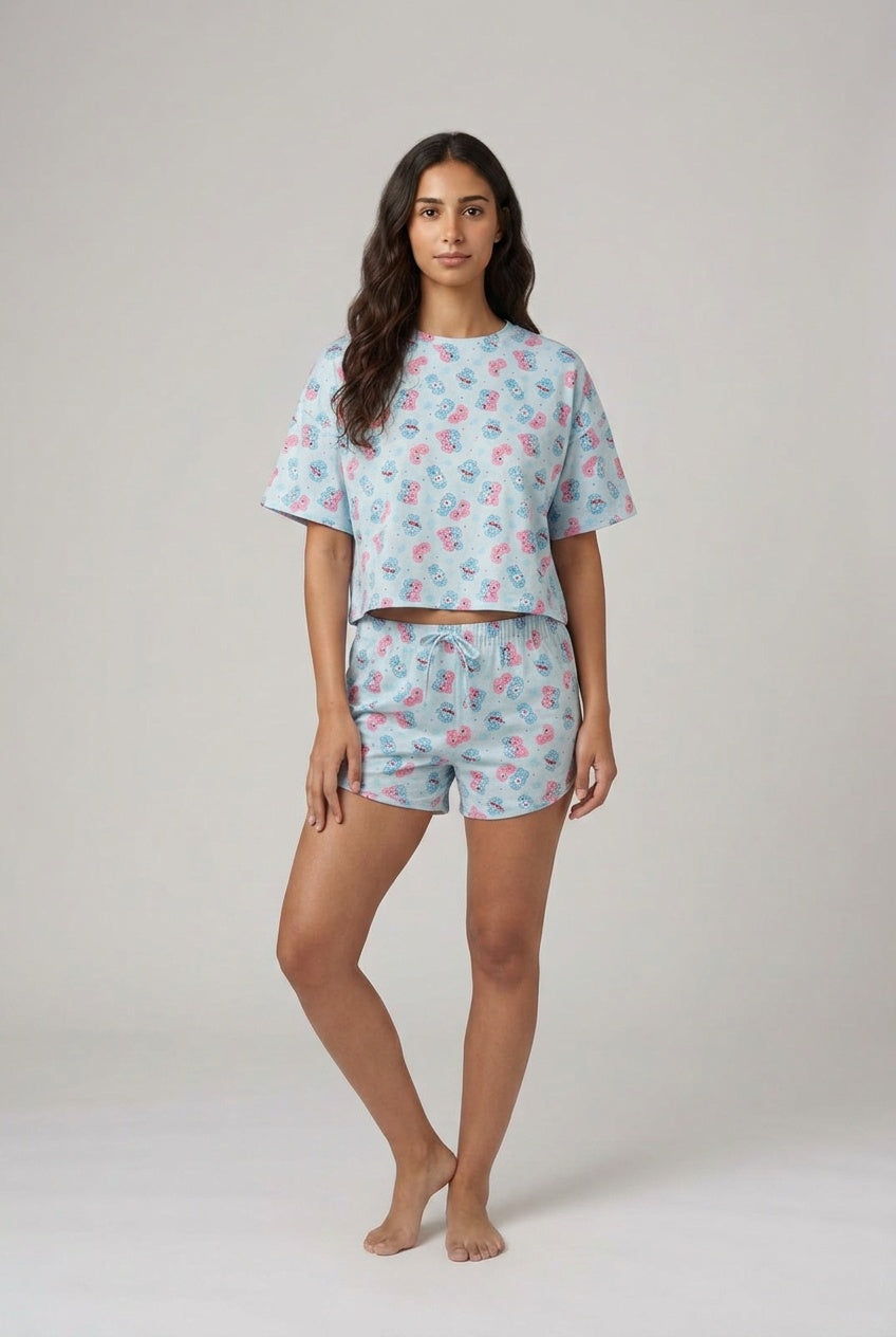 Gummy Bear Cropped Tee & Shorts Set