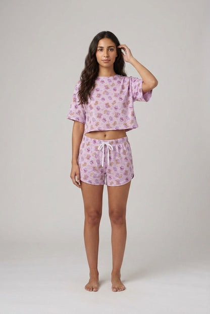 Gummy Bear Cropped Tee & Shorts Set