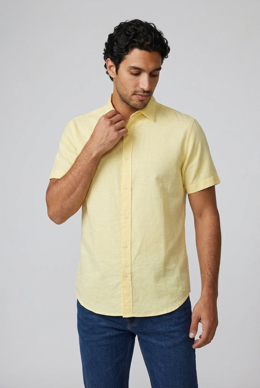 Relaxed-Fit Linen Resort Shirt