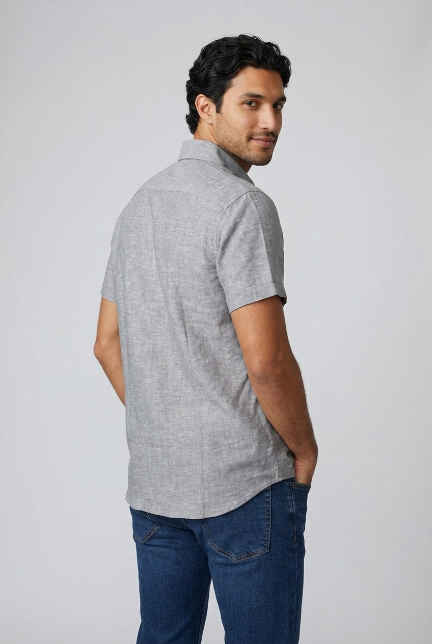Relaxed-Fit Linen Resort Shirt