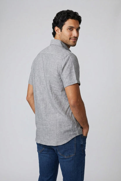 Relaxed-Fit Linen Resort Shirt