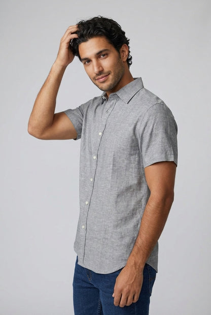 Relaxed-Fit Linen Resort Shirt
