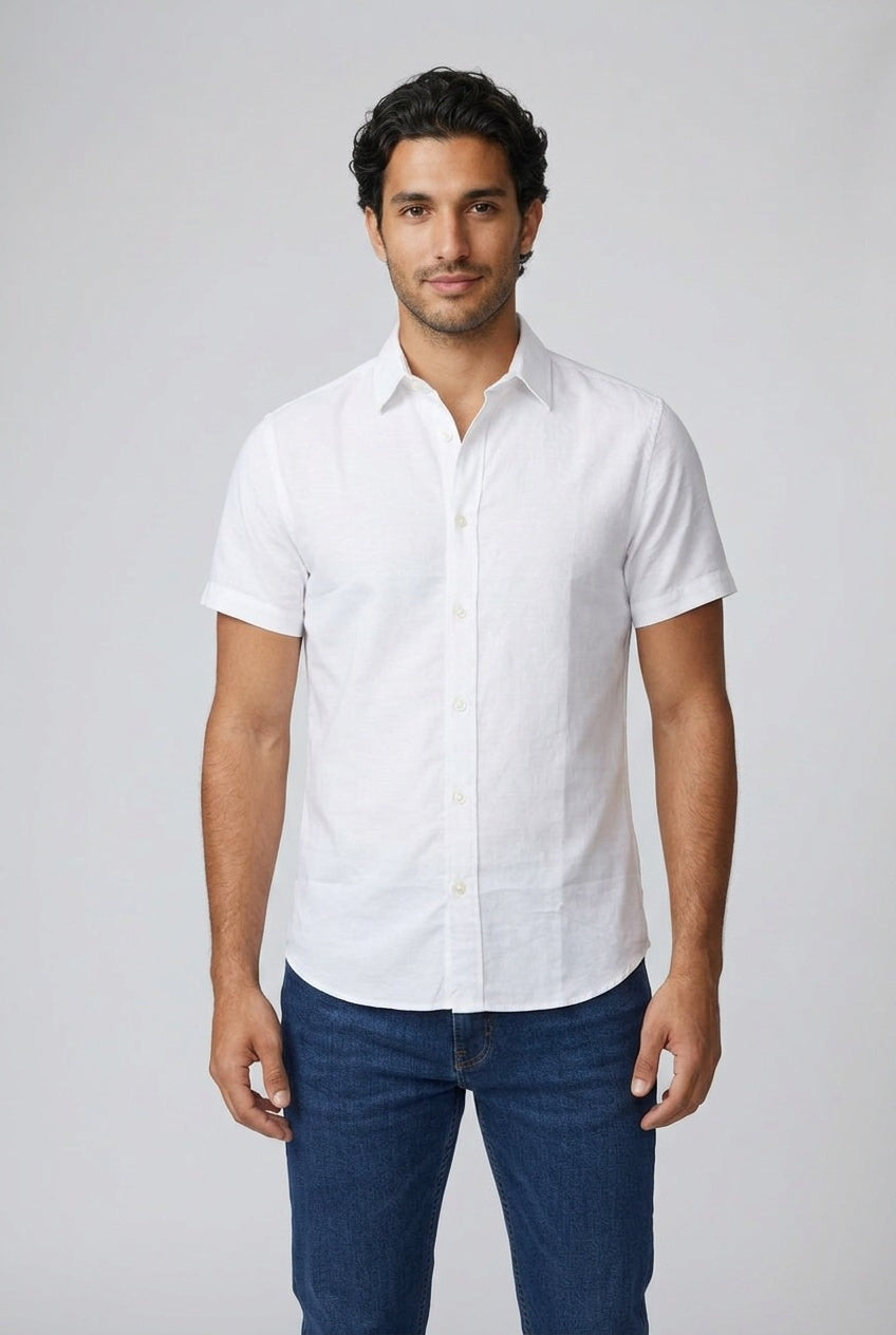 Relaxed-Fit Linen Resort Shirt