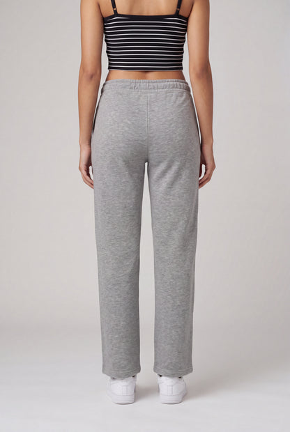 Pintuck Wide-Leg Sweatpants