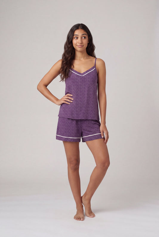 Polka Dot Cami & Shorts Pajama Set