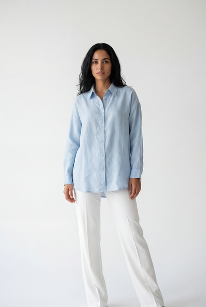 The Breeze Linen Button-Down