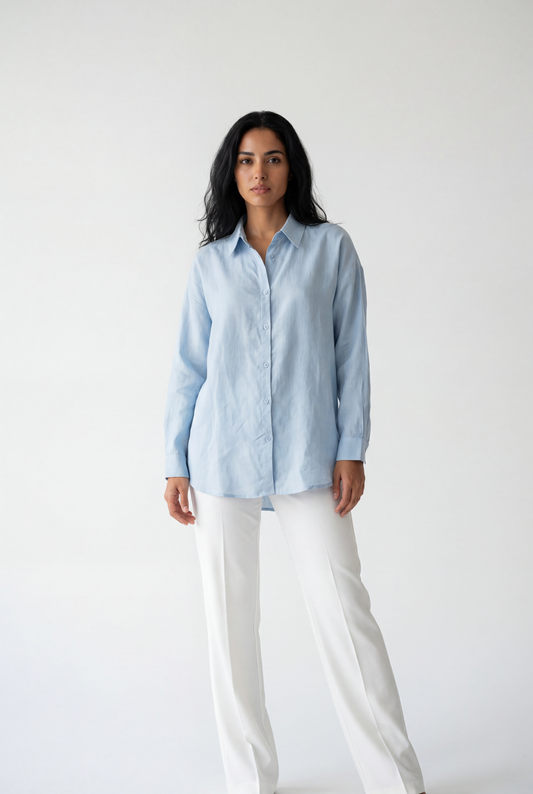 The Breeze Linen Button-Down