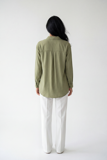 The Lumina Satin Blouse